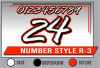 PRINTED NUMBER SET R-3